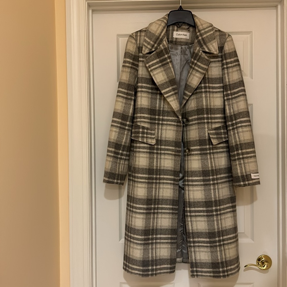 Calvin Klein single breasted coat - Picture 3 of 10